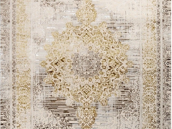 Χαλί Kashan 39551-075 Beige-Gold Merinos 160X230cm