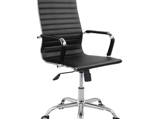 ΚΑΡΕΚΛΑ ΓΡΑΦΕΙΟΥ HM1059.01 BOSS ΔΙΕΥΘΥΝΤΟΥ ΠΟΔΙ ΧΡΩΜΙΟΥ 54x70x113,5