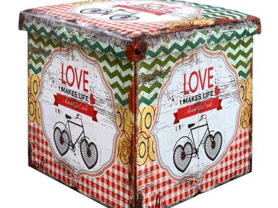 ΣΚΑΜΠΩ ΜΕ ΑΠΟΘΗΚΕΥΤΙΚΟ ΧΩΡΟ HM252 LOVE 38X38X38εκ