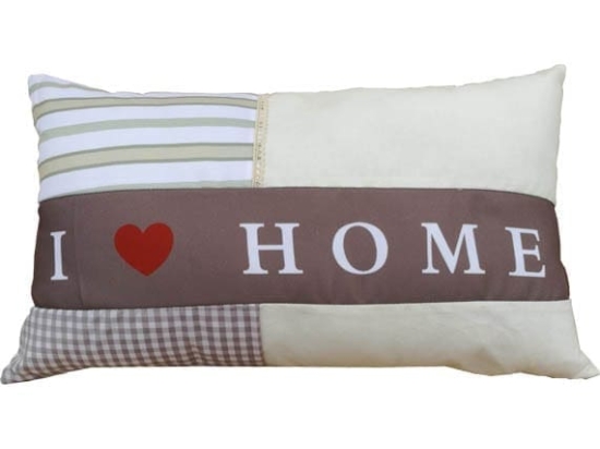 Μαξιλάρι Υφασμάτινο Διακόσμησης 30Χ50 cm - I LOVE HOME