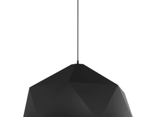 Φωτιστικό Οροφής DD-MA-0178 1xΕ27 40W Φ40cm 150cm Black Aidonitsa