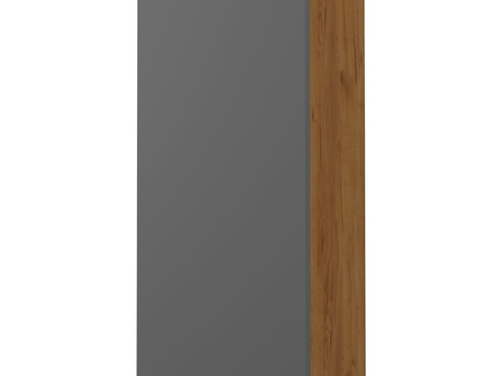 Στήλη Κρεμαστή Arktos 699-04-75-06 35x22x75cm Walnut-Grey Μελαμίνη