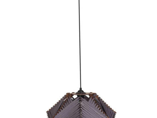 Φωτιστικό Οροφής MEC-201732F1 Φ35x70cm 1xΕ27 40W Brown Aidonitsa