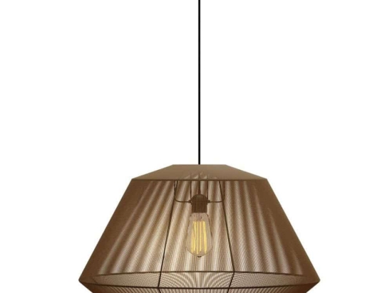 Φωτιστικό Οροφής MEC-80460BROWN Φ60x120cm 1xΕ27 40W Brown Aidonitsa