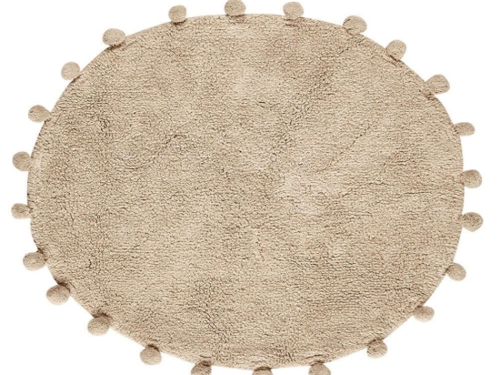 Πατάκι Μπάνιου Fontana 26 Beige Kentia 60X60 60x60cm 100% Βαμβάκι