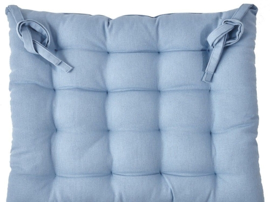 Μαξιλάρι Καρέκλας Diego 01 Blue Kentia 40Χ40 40x40cm 100% Βαμβάκι