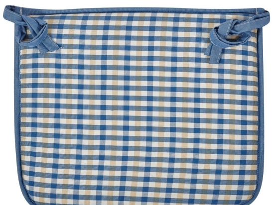 Μαξιλάρι Καρέκλας Foam Des 19 Blue-Ecru-Ochre Kentia 40Χ40 40x40cm Πολυέστερ