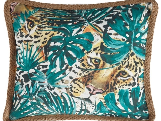 Μαξιλαροθήκη Διακοσμητική Casa 220 Green-Yellow Kentia 45X45 45x45cm Πολυέστερ