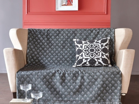 Ριχτάρι Louis 24 Grey Kentia Διθέσιο 180x250cm Βαμβάκι-Ακρυλικό