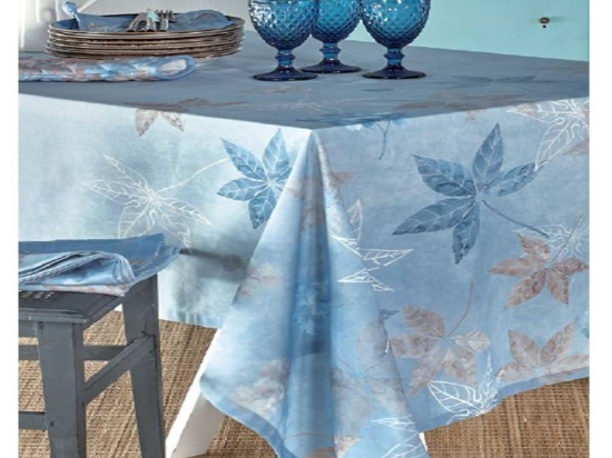 Τραπεζομάντηλο Leaf Ciel Kentia 150X250 100% Βαμβάκι