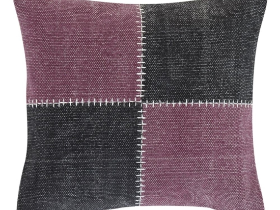 Μαξιλαροθήκη Διακοσμητική Casa 231 Anthracite-Purple Kentia 45X45 100% Βαμβάκι