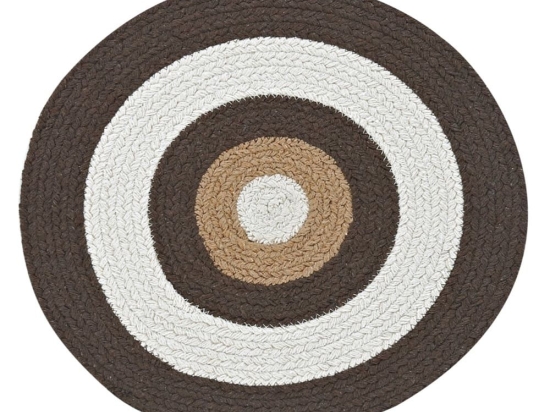 Σουπλά Jake 04 Beige -Brown Kentia 38x38cm 100% Βαμβάκι