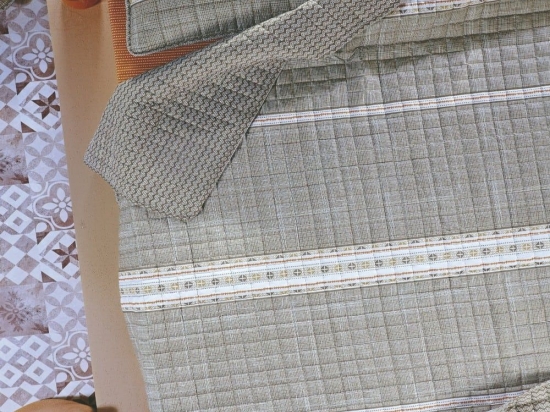 Κουβερλί Smith 26 Beige-Brown-Terracotta Kentia Ημίδιπλο 180x240cm Microfiber-Polyester