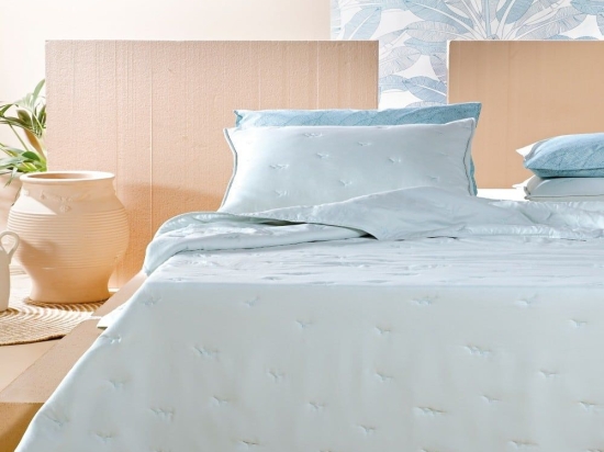Κουβερλί Tidal 10 Pistachio Green Kentia Ημίδιπλο 180x220cm Microfiber-Polyester