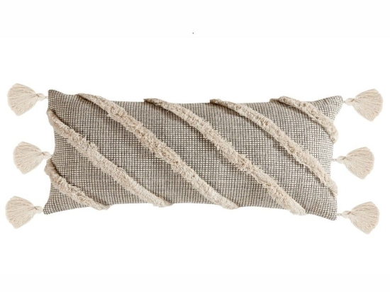Μαξιλάρι Διακοσμητικό (Με Γέμιση) Casa 239 Beige Kentia 30X60 100% Βαμβάκι