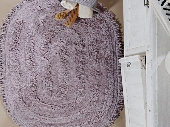 Πατάκι Μπάνιου Ronan 35 Lilac Kentia 70Χ110 100% Βαμβάκι