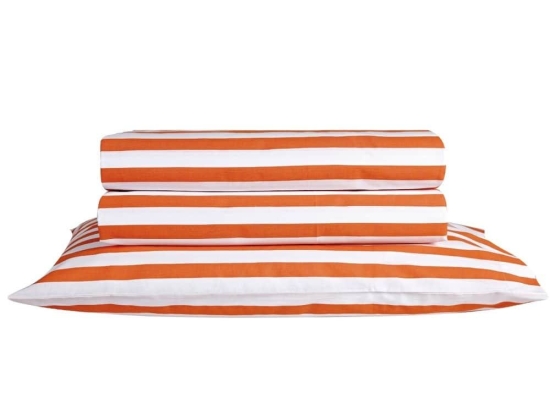Σεντόνι Dixon A 06 Με Λάστιχο Terracotta Kentia Υπέρδιπλο 160x235cm 100% Βαμβάκι