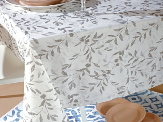Τραπεζομάντηλο Matias Grey Kentia 160X160 Βαμβάκι-Πολυέστερ