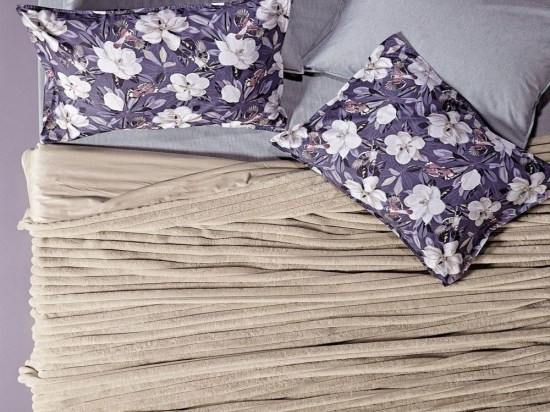Κουβέρτα Γούνινη Kingston 26 Ecru Kentia Υπέρδιπλo 220x230cm Οικολογική Γούνα