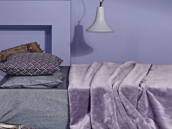 Κουβέρτα Notte 42 Mauve Kentia Ημίδιπλο 180x220cm Πολυέστερ