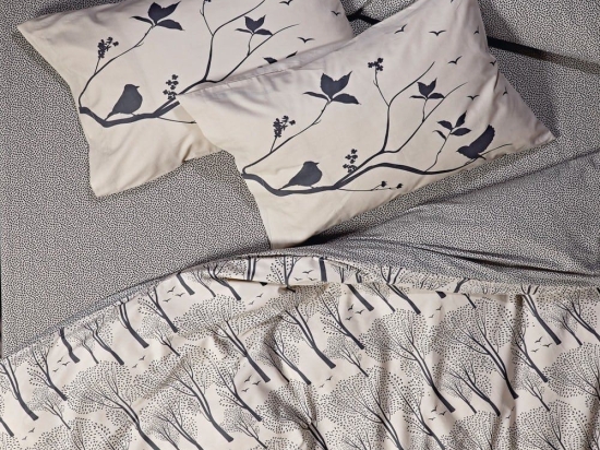 Μαξιλαροθήκες Benton 24 (Σετ 2τμχ) Beige-Anthracite Kentia 50Χ70 50x70cm 100% Βαμβάκι