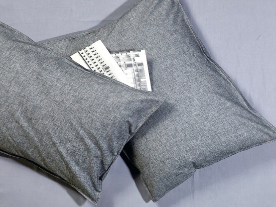 Μαξιλαροθήκες Peach 22A (Σετ 2τμχ) Grey Kentia 50Χ70 50x70cm 100% Βαμβάκι