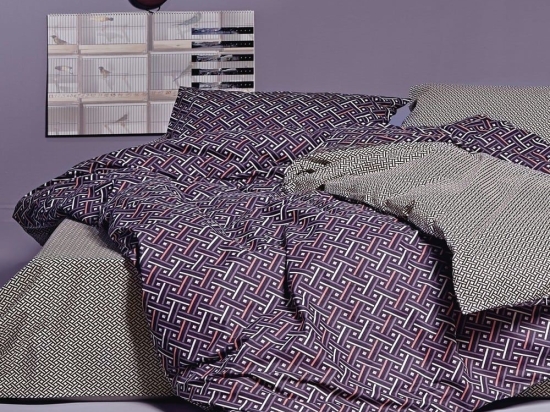 Παπλωματοθήκη Bentley 42 (Σετ 2τμχ) Purple-Ecru Kentia Μονό 160x240cm 100% Βαμβάκι