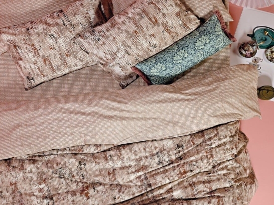 Παπλωματοθήκη Lucas 26 (Σετ 3τμχ) Beige-Ecru-Terracotta-Grey Kentia Υπέρδιπλο 220x240cm 100% Βαμβάκι