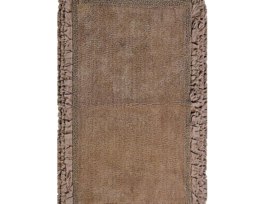 Πατάκι Μπάνιου Rafla 43 Brown Kentia 60Χ90 60x90cm 100% Βαμβάκι