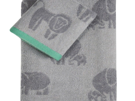 Πετσέτα Βρεφική Jonas Grey Kentia Σώματος 70x125cm 100% Βαμβάκι