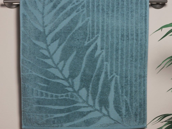 Πετσέτα Pianta 07 Petrol Kentia Χεριών 30x50cm 100% Βαμβάκι