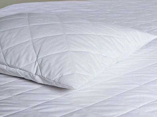 Κάλυμμα Mαξιλαριού Καπιτονέ Capitol White Kentia 50Χ70 Βαμβάκι-Πολυέστερ