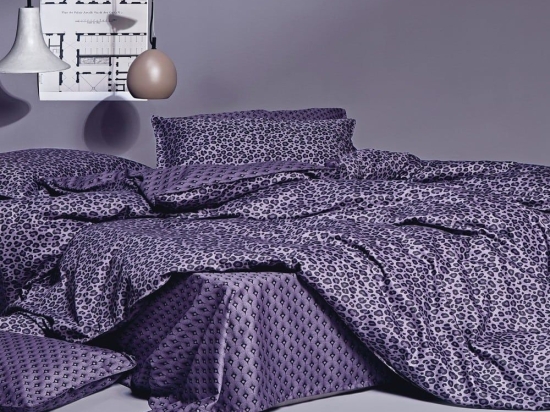 Σεντόνια Dakar 42 (Σετ 4τμχ) Purple Kentia King Size 270x270cm 100% Βαμβακοσατέν