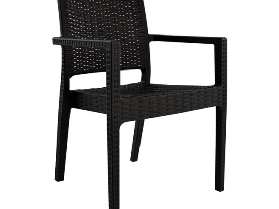 ΠΟΛΥΘΡΟΝΑ ΠΟΛΥΠΡΟΠΥΛΕΝΙΟΥ ΒΑΡΕΩΣ ΤΥΠΟΥ KAGANU DARK BROWN HM5134.09 57x55,5x89 εκ.