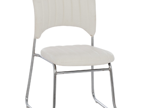 ΚΑΡΕΚΛΑ QUENTI HM1071.02 ΛΕΥΚΗ 52x60x85 εκ.
