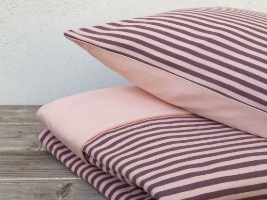 Παπλωματοθήκη Suave Σετ 2τμχ Dark Pink Nima Μονό 160x240cm 100% Βαμβάκι