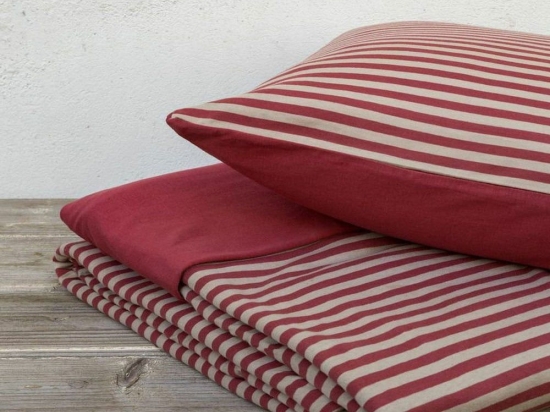 Παπλωματοθήκη Suave Σετ 2τμχ Terracotta Nima Μονό 160x240cm 100% Βαμβάκι