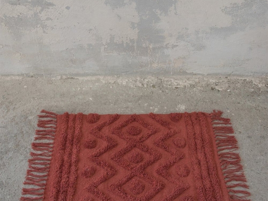 Πατάκι Μπάνιου Enzo Terracotta Nima 70 x 110 70x110cm 100% Βαμβάκι