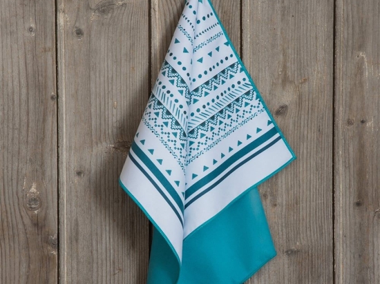 Πετσέτα Κουζίνας Meara White-Blue Nima 40x60cm Microfiber