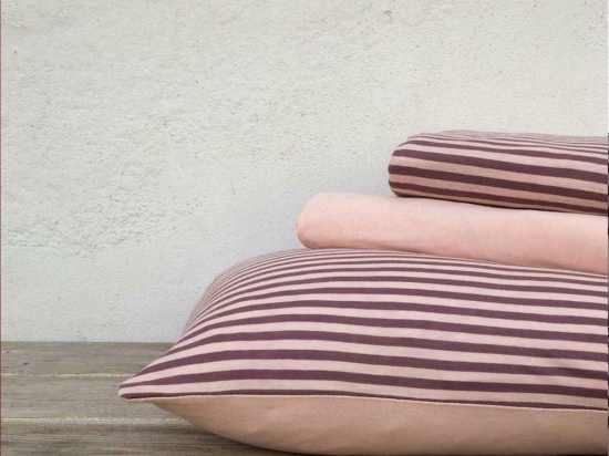 Σεντόνια Με Λάστιχο Suave Σετ 3τμχ Dark Pink Nima Μονό 100% Βαμβάκι