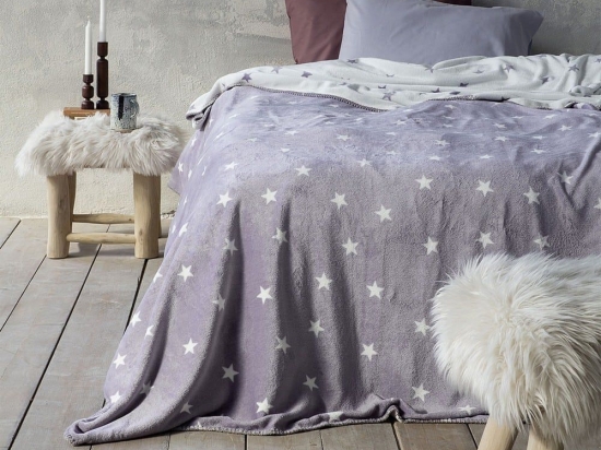 Κουβέρτα Stilla Grey Nima Μονό 160x220cm Πολυέστερ