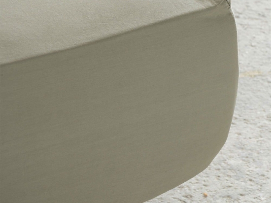 Σεντόνι Unicolors Με Λάστιχο Brown Nima Μονό 100x232cm 100% Βαμβάκι