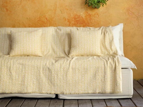 Ριχτάρι Nais Yellow Nima Διθέσιο 180x240cm Βαμβάκι-Πολυέστερ