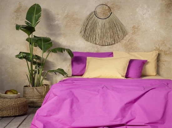 Σεντόνι Primal Orchid Pink Nima King Size 270x280cm 100% Βαμβάκι