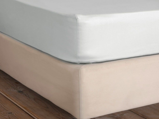 Σεντόνι Superior Satin Με Λάστιχο Medium Grey Nima Υπέρδιπλο 160x234cm 100% Βαμβακοσατέν