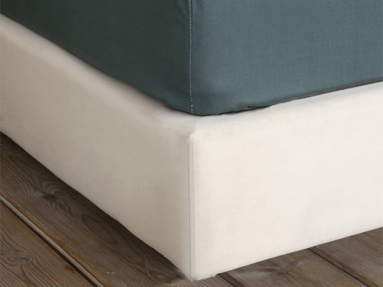 Σεντόνι Unicolors Με Λάστιχο Deep Green Nima Υπέρδιπλο 160x232cm 100% Βαμβάκι