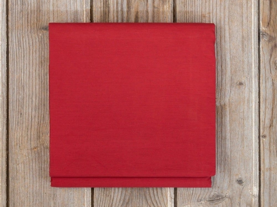 Σεντόνι Unicolors Με Λάστιχο Absolute Red Nima Ημίδιπλο 120x232cm 100% Βαμβάκι