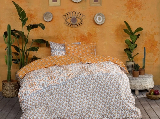 Σεντόνια Imane Με Λάστιχο (Σετ 3τμχ) Beige Nima Μονό 100x232cm 100% Βαμβάκι