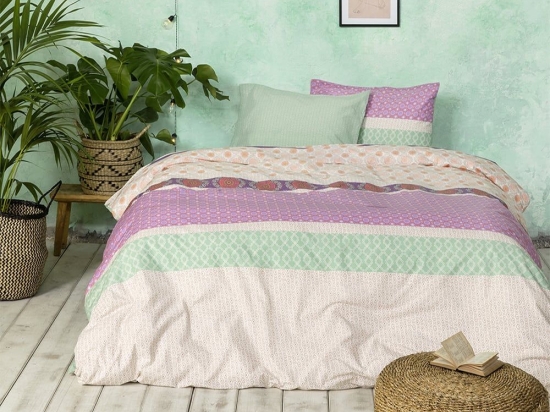 Σεντόνια Nais (Σετ 3τμχ) Lavender Nima Μονό 100% Βαμβάκι