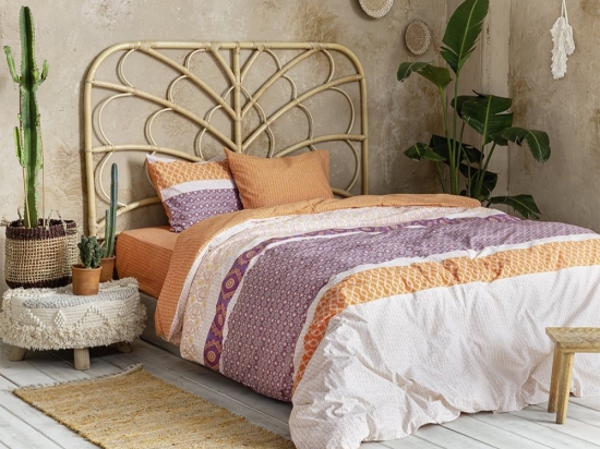 Σεντόνια Nais Με Λάστιχο (Σετ 3τμχ) Beige Nima Μονό 100x232cm 100% Βαμβάκι